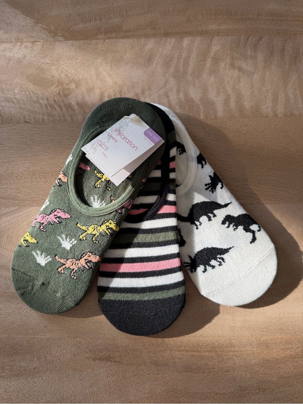Xhilaration No-Show Sock Set — Olive Green, Black, White